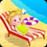 Baby Hazel At Beach