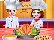 Chef Twins Thanksgiving Dinner Cooking
