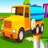 Coloring Book: Water Truck