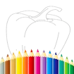 Fruits And Vegetables Coloring For Kids Printable